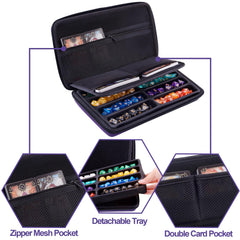 SIQUK dice case open tray, ready rolling surface during sessions