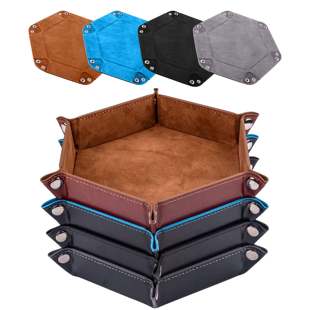SIQUK camel hexagon dice tray keeps dice contained during games
