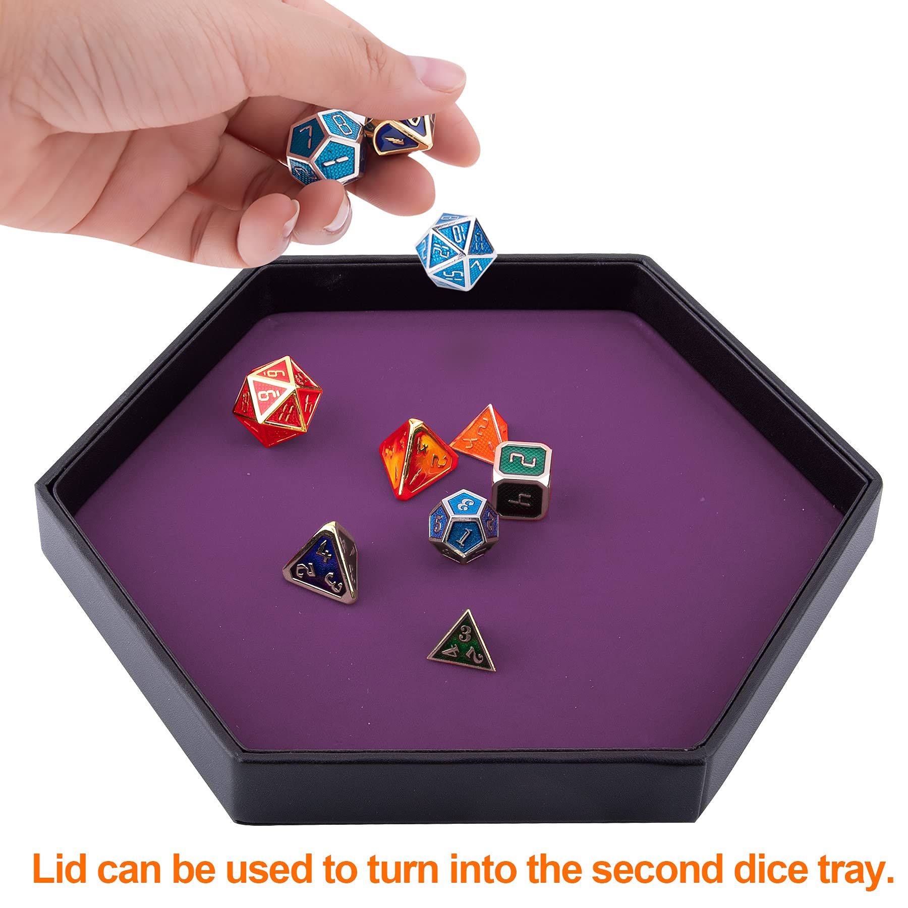 Purple SIQUK dice area with raised staging for clear rolls