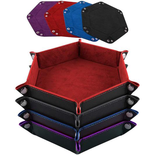 SIQUK red dice tray set ready for tabletop RPG sessions with portable design
