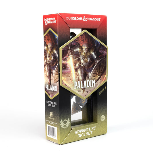 Sirius Dice Paladin white-d4 closeup for reliable Paladin rolls