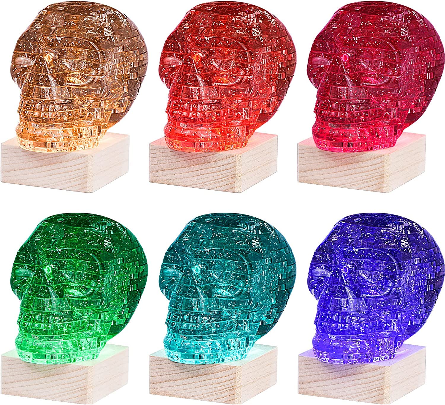 SIRPERICE crystal puzzle blocks with numbered pieces guide precise assembly.