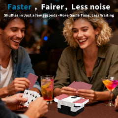 SirShop compact portable card shuffler ready for travel