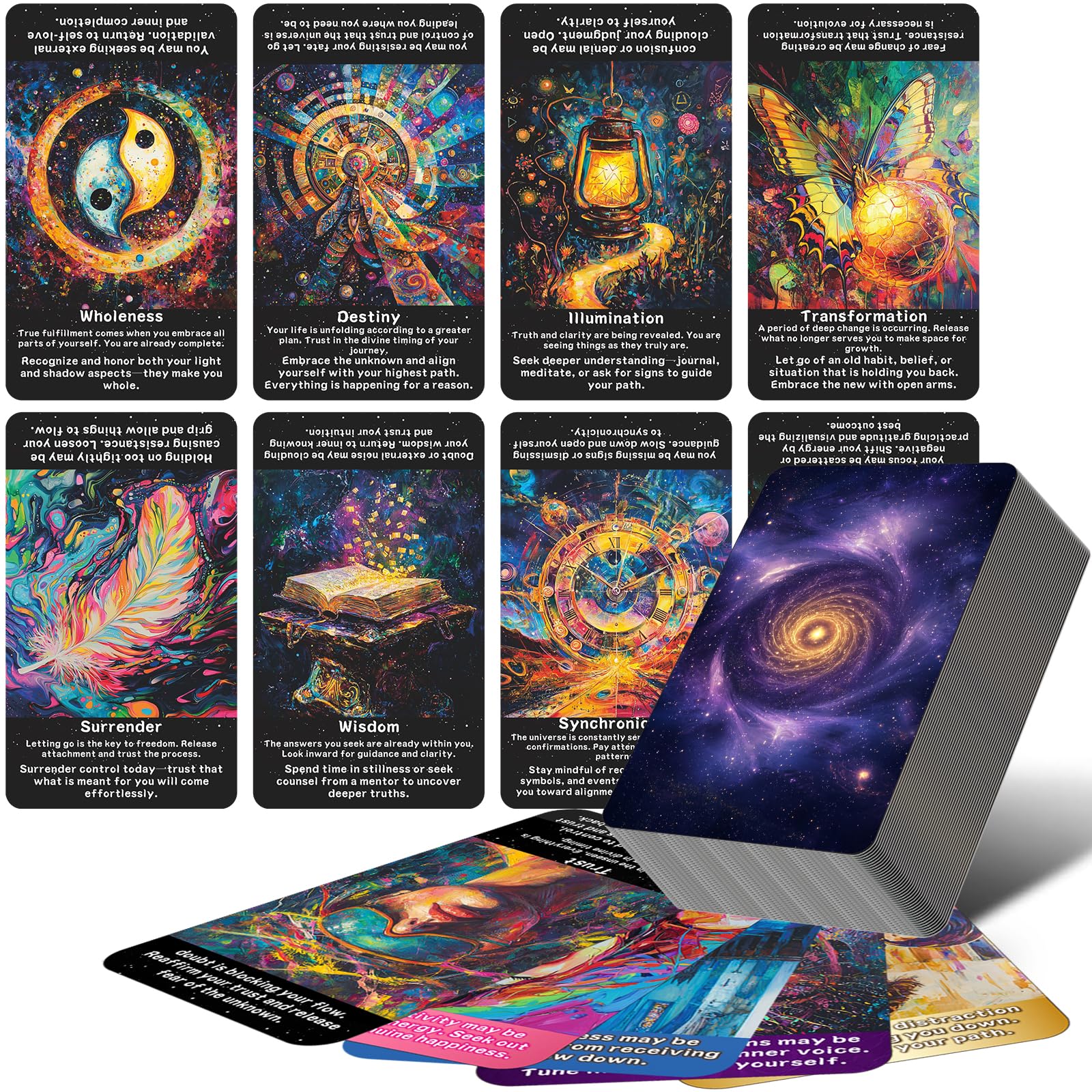 Sishui Law of Attraction deck front inspires daily intention and guidance.