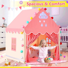 SISTICKER gift-for-girls princess toy tent sparks imaginative play.