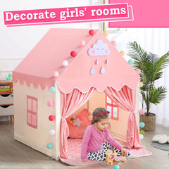 SISTICKER large princess castle tent creates a cozy pretend space.