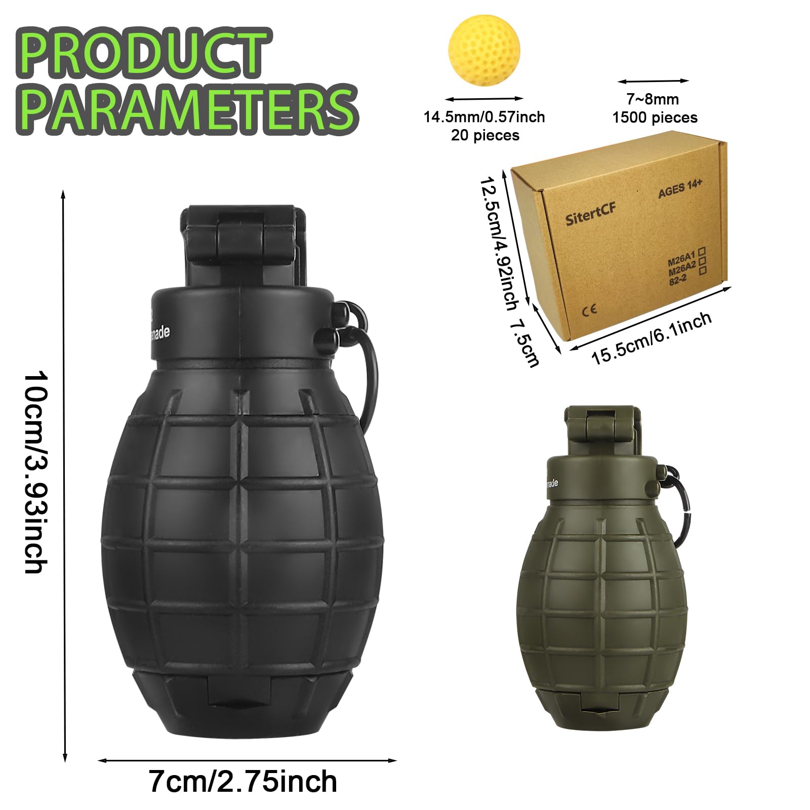 SitertCF compact carry design fits pockets for quick, surprise gameplay.