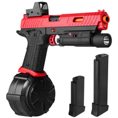 SitertCF X5 blaster front view highlights ergonomic grip for outdoor play.
