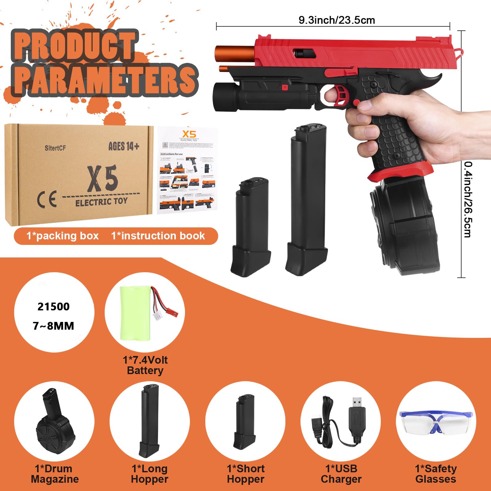 SitertCF X5 drum-loading action shows rapid supply for extended battles.