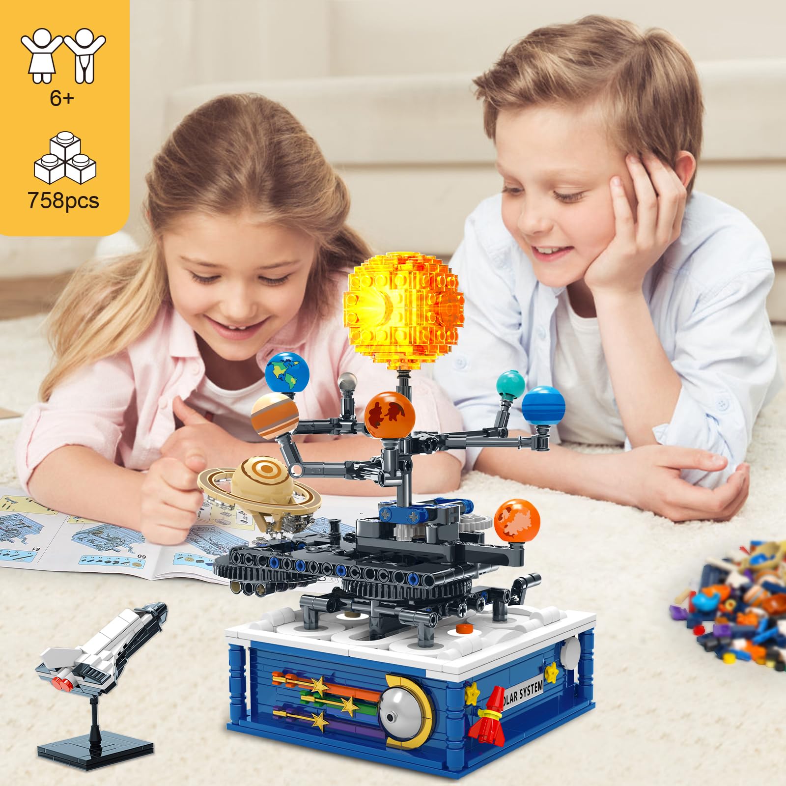 Sitodier gear-linkage educational toy demonstrates planetary motion