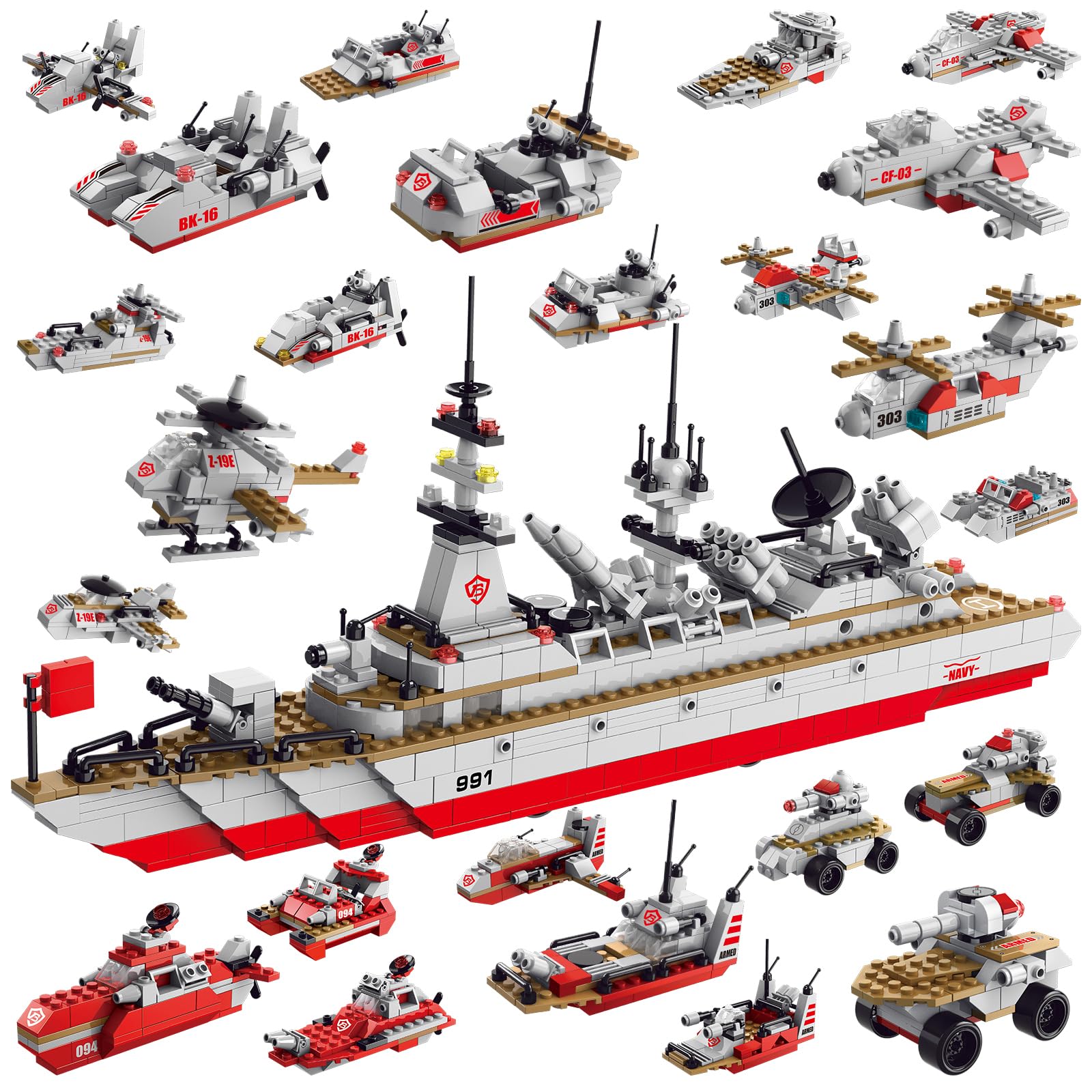 Sitodier Military Battleship kit cover view showing gift-ready packaging.