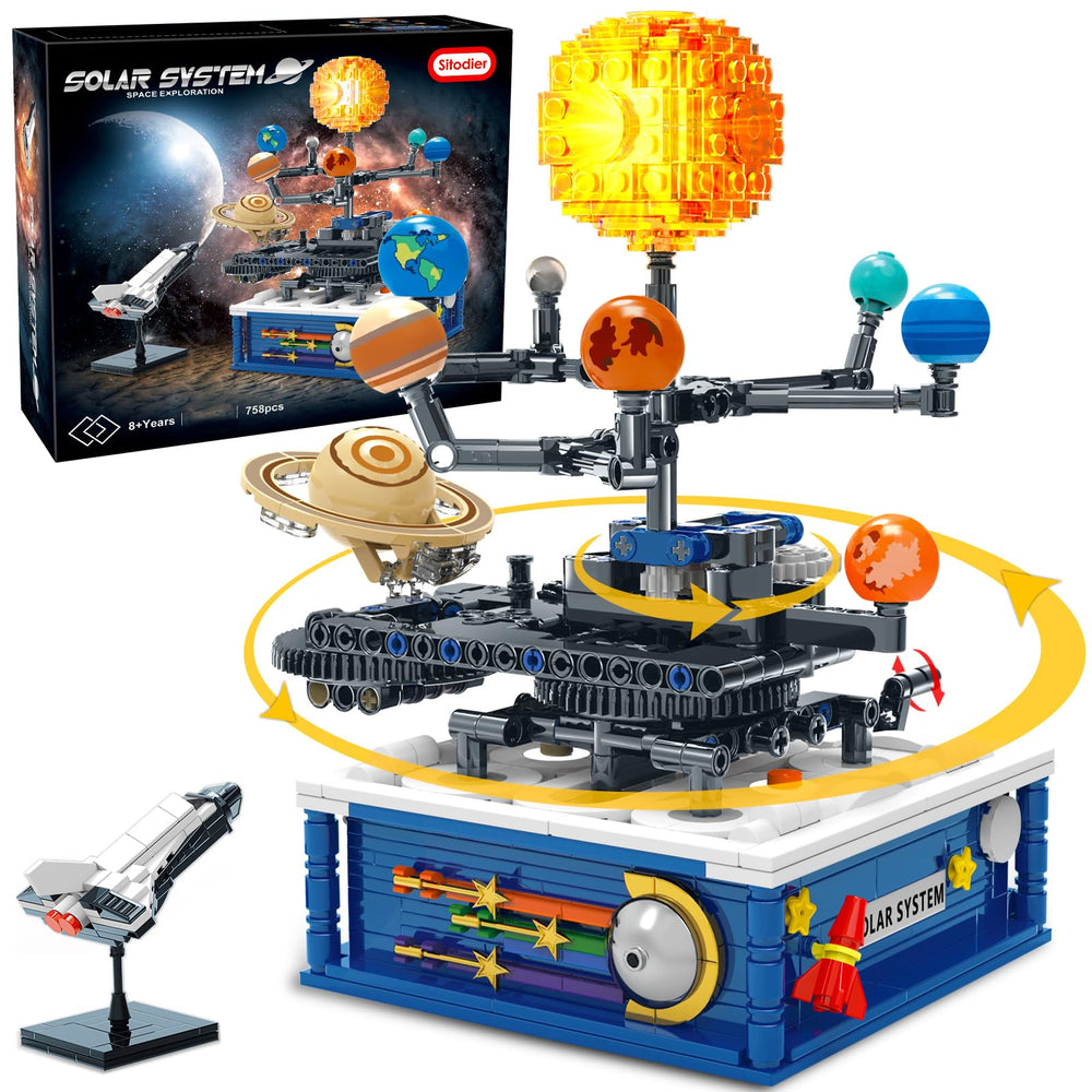 Sitodier solar system model with light showing 8 rotating planets for hands-on space exploration