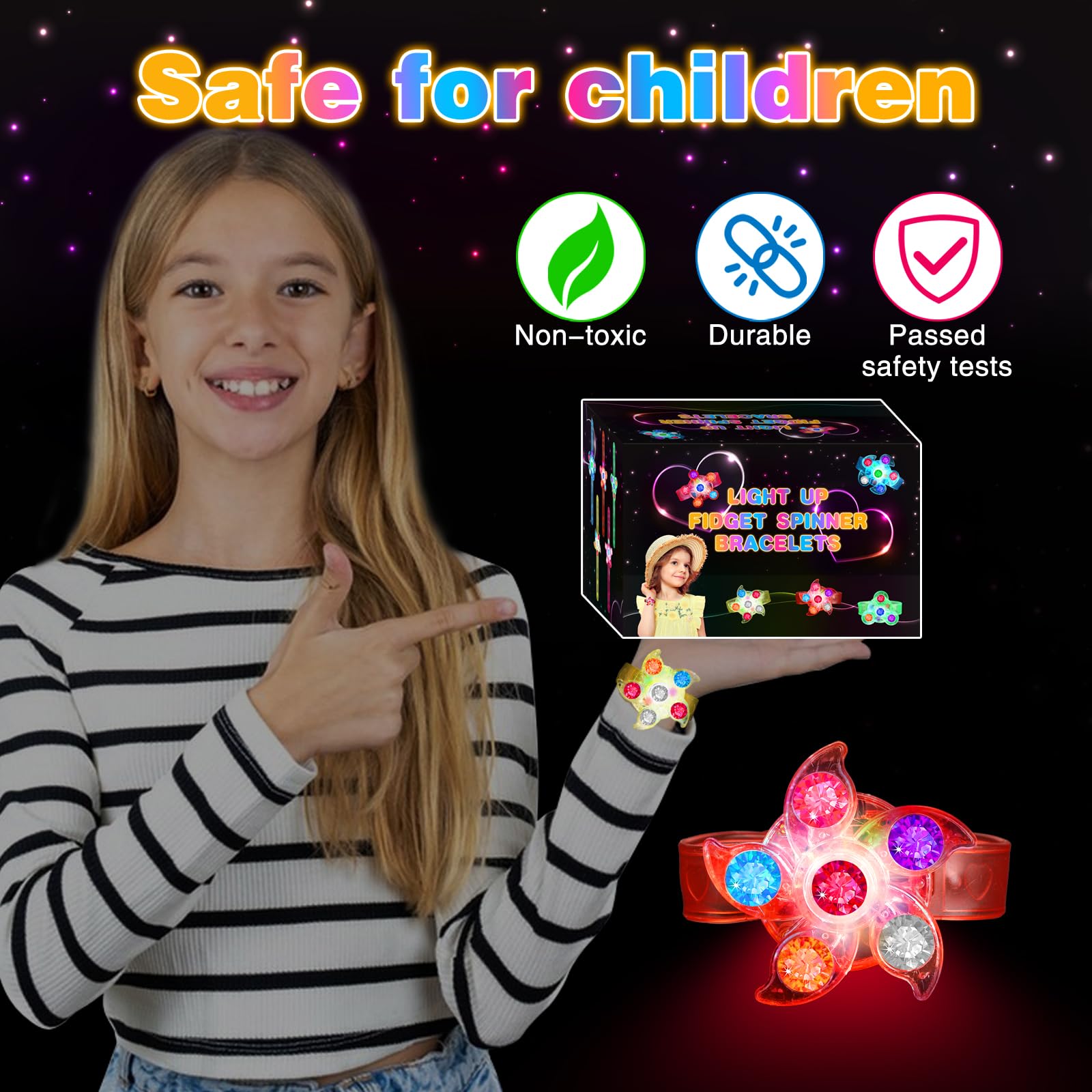 Siwarm glow-in-the-dark party supplies brighten events and celebrations.