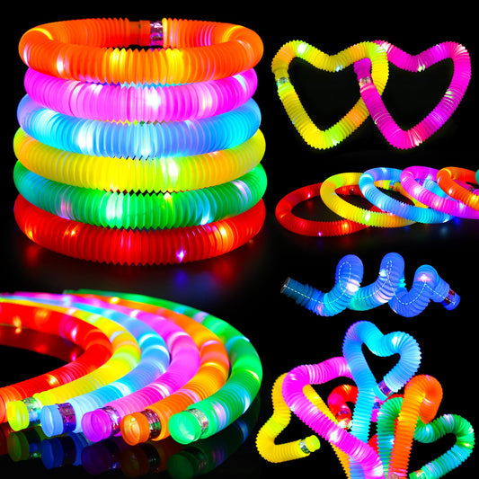 Siwarm glow sticks LED tubes in multiple colors for party fun and safe play.