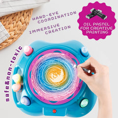 Sixth Space Spin Art Machine shape cards offer varied composition prompts