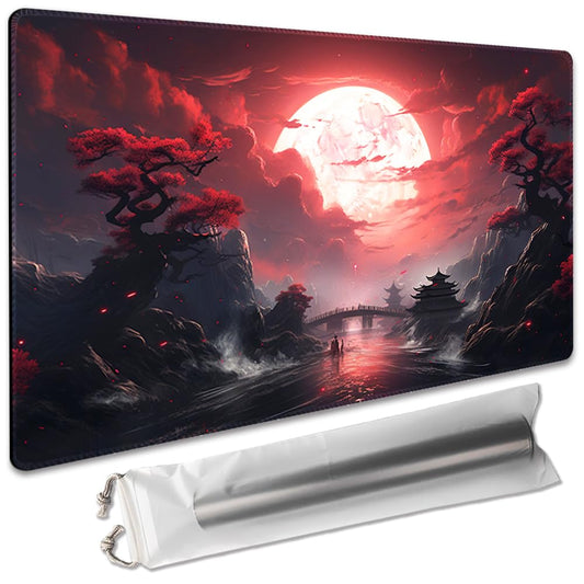 SIXTORE MTG Playmat top view with a 24x14 inch surface for organized play