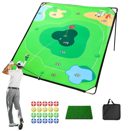 SJEhome Golf Chipping Game backyard setup for family practice.