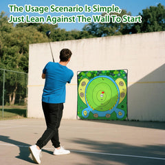 SJEhome golf chipping game family fun image encourages kids and adults to compete.