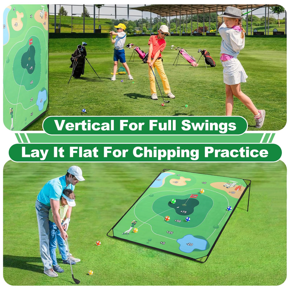SJEhome Golf Chipping Game full-swing option for practice.