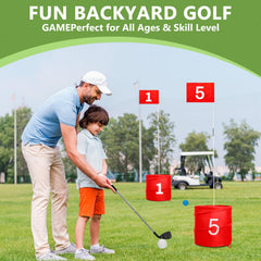SJEhome portable golf holes with carry bag for easy transport