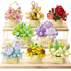SJIADA flower blocks collection: eight-piece mini plant display