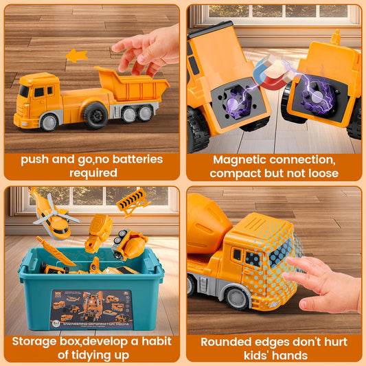 SJYN magnetic pieces connect easily for quick builds and exploration