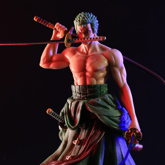 SkateIN Zoro figure close-up shows detailed sculpt and glossy PVC finish.
