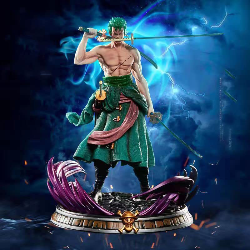 SkateIN Zoro three-swords statue as a thoughtful anime gift.