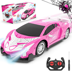 SKBOSRJIA pink ghost spider RC car front view for imaginative play