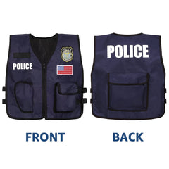 SKCAIHT police officer costume recorder and walkie-talkie for interactive play