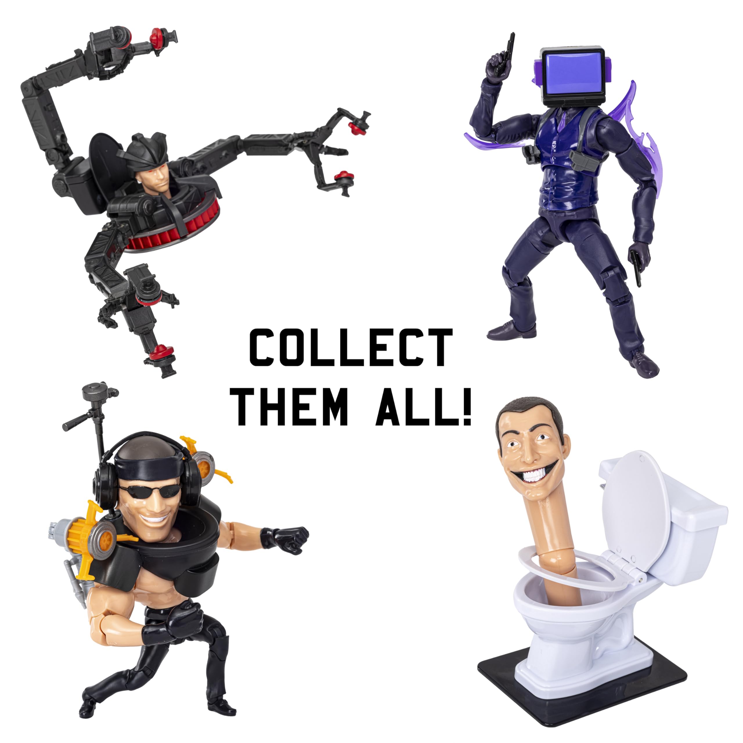 Skibidi Toilet Deluxe Series 2 multi-character display figure