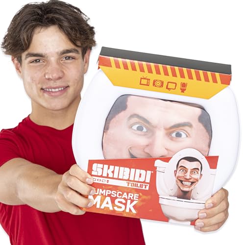 Detail-rich texture of Skibidi Toilet Jumpscare Mask for authentic look