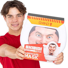 Detail-rich texture of Skibidi Toilet Jumpscare Mask for authentic look