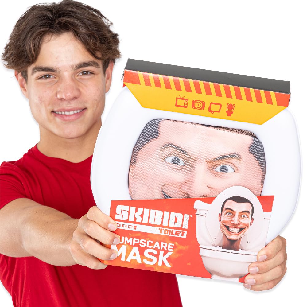Officially licensed Skibidi Toilet merch mask for fans and creators