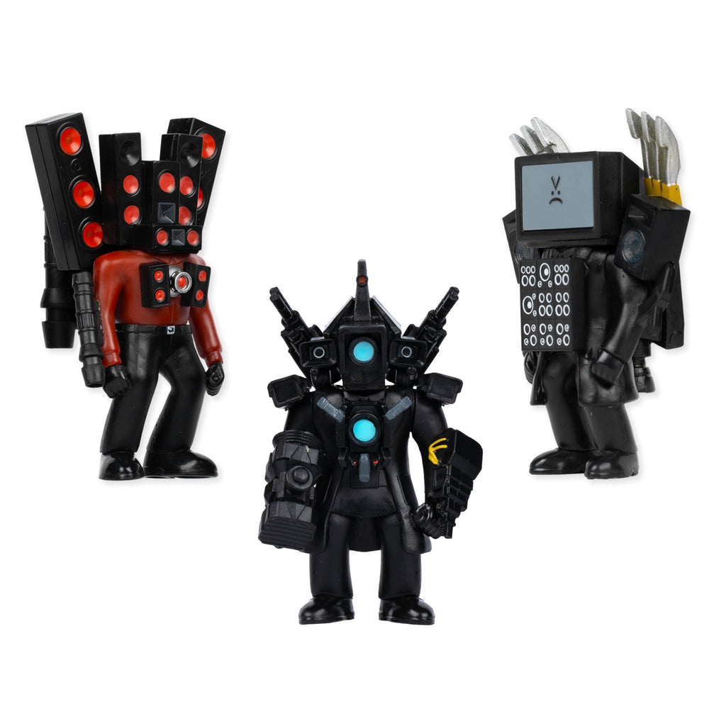 Skibidi Toilet Titan 3 Pack unboxing video-ready reveal excites fans.