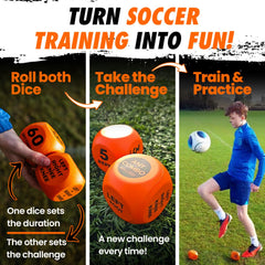 Skill Blox ball juggling practice with dice inspires controlled touches.
