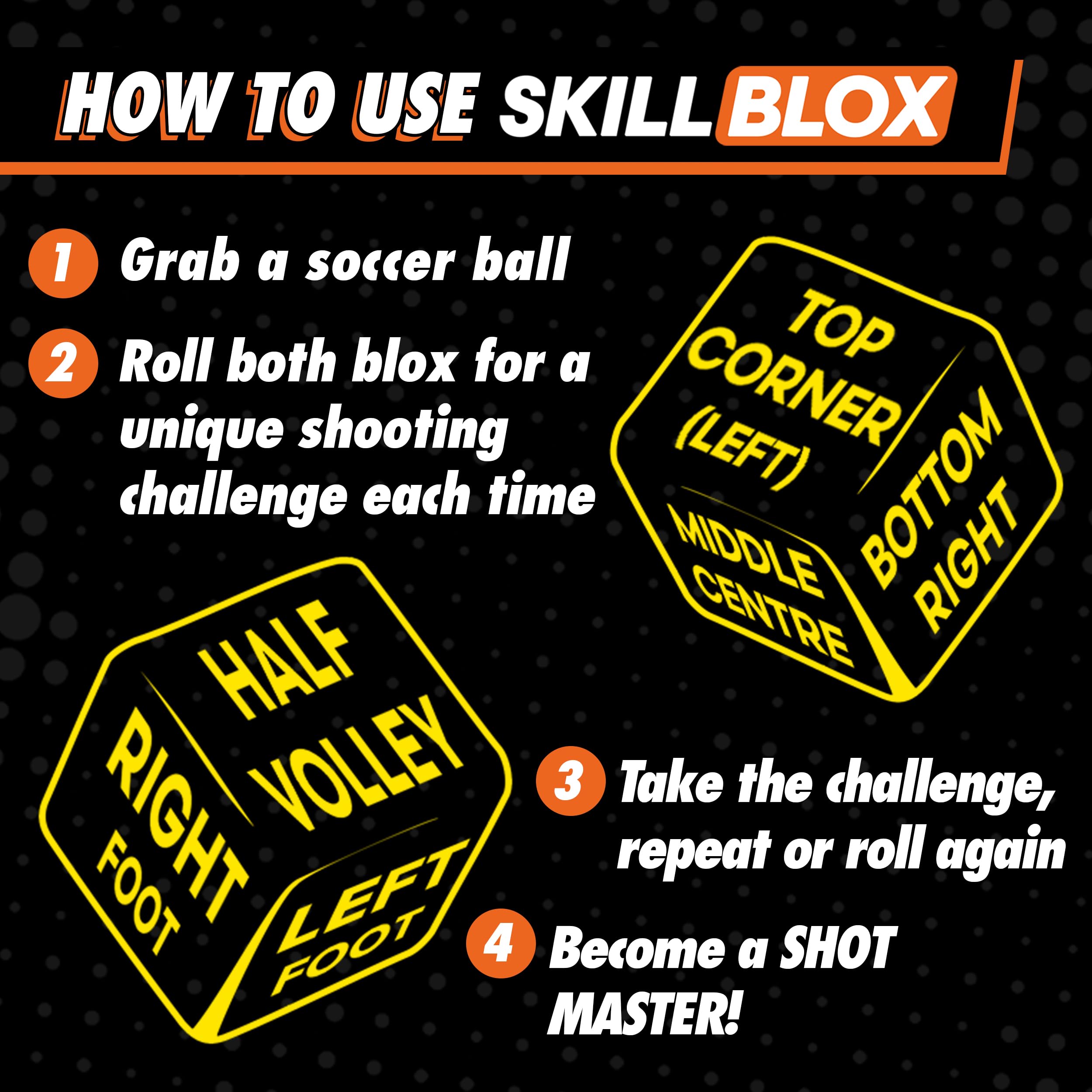 Compact, lightweight design makes SKILL BLOX ShotMaster easy to carry anywhere