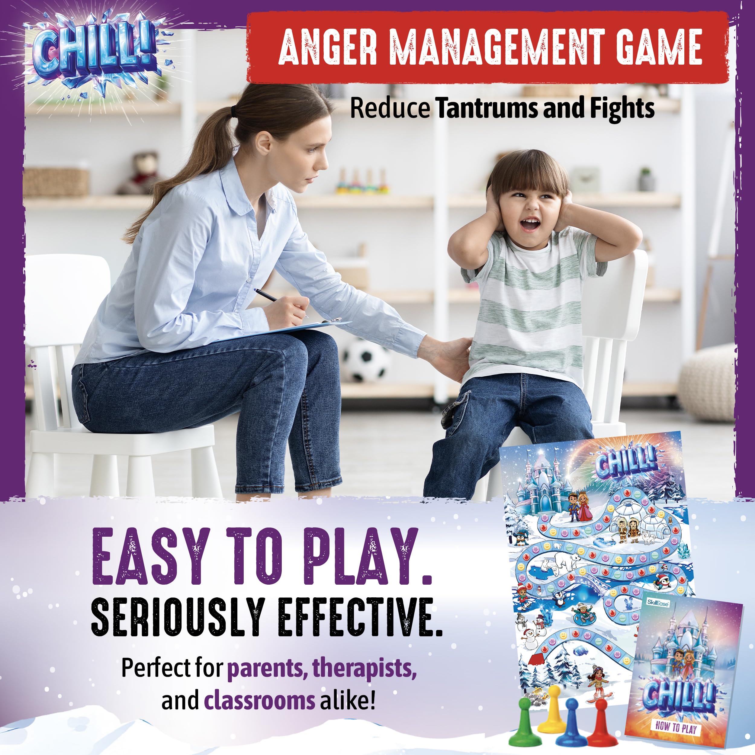 SkillEase CHILL empathy activity helps children recognize others' feelings through play.