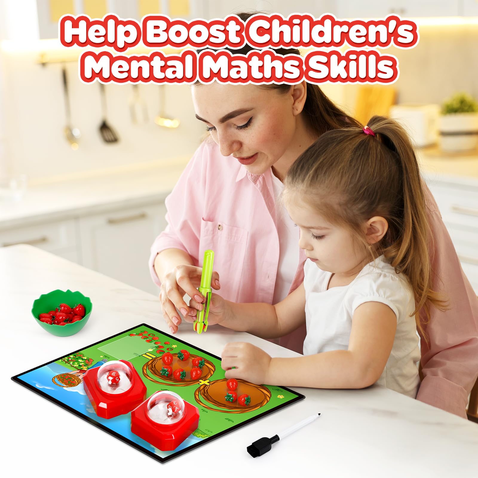 SkilLify included dry-erase marker for easy answer recording