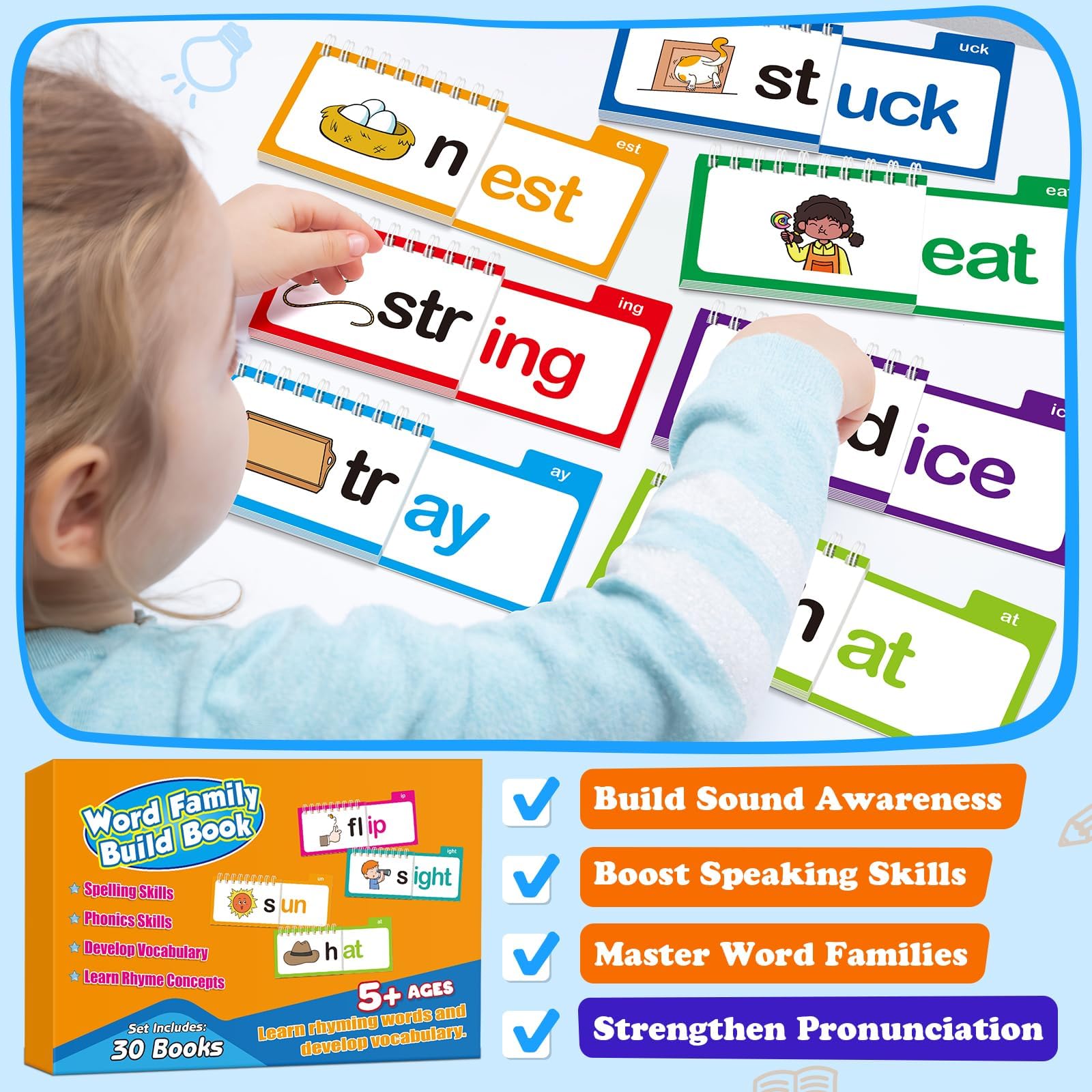 SkilLify Multi-Skill Learning Tool blends reading, rhymes, and flashcards for kids.
