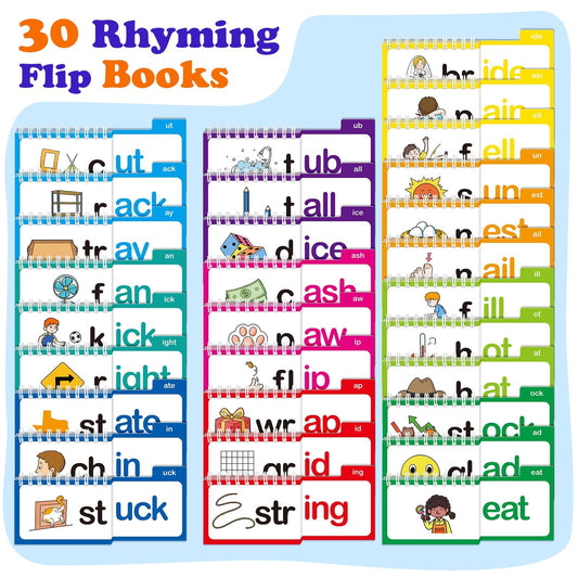 SkilLify Word-Family Flip Book Pages show engaging rhymes and patterns for decoding.