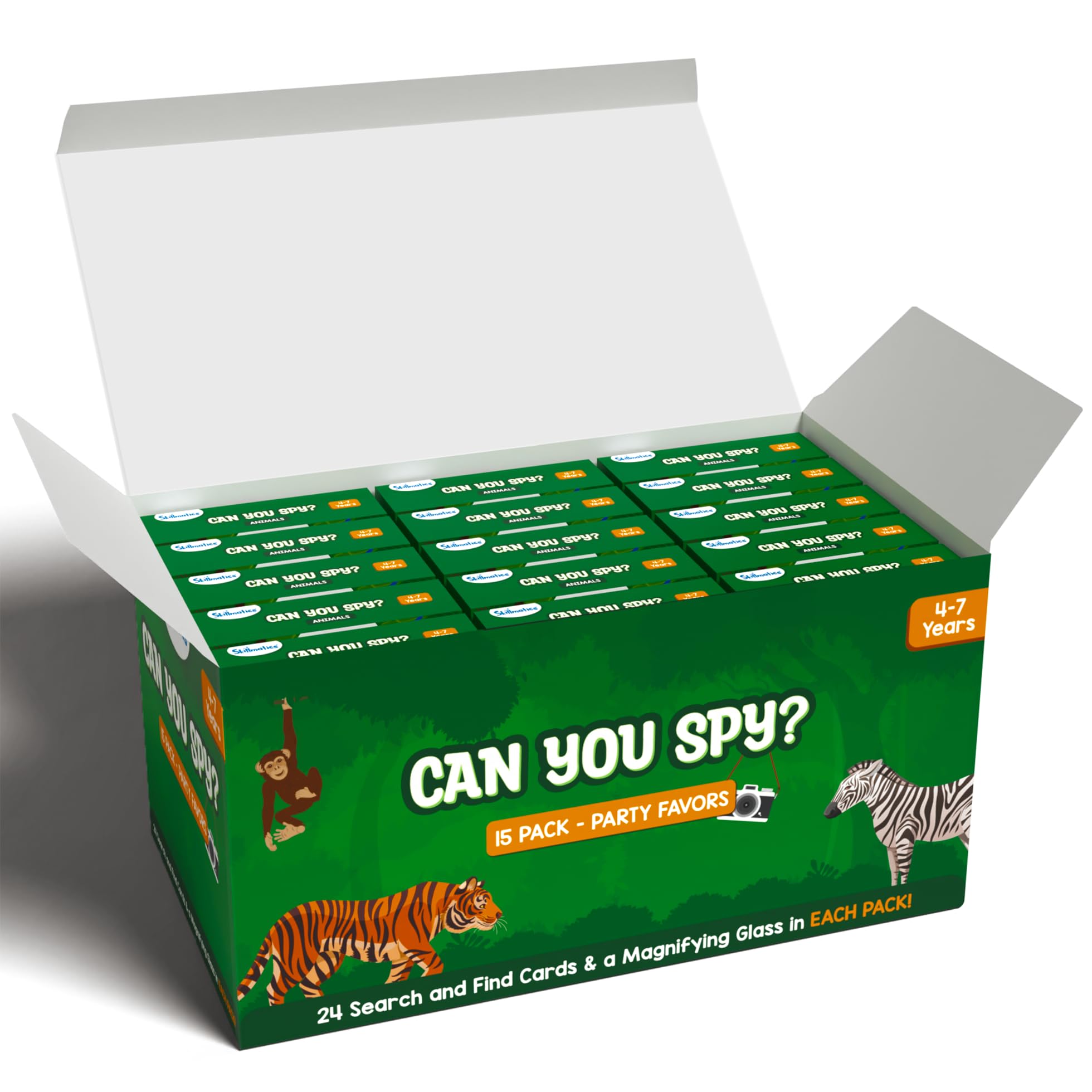 Award-winning Skillmatics activity for ages 4 to 7, suitable for siblings and friends.