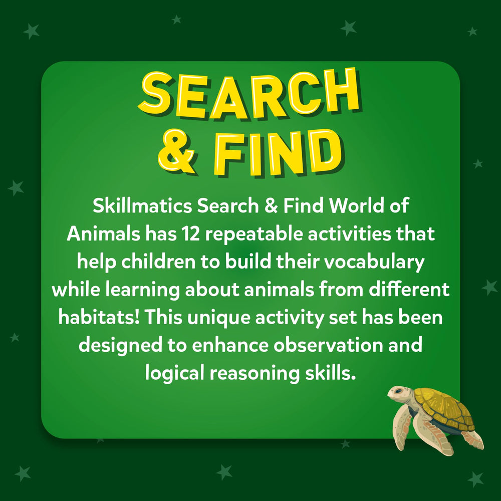 Habitats like Arctic and Rainforest in Skillmatics learning set