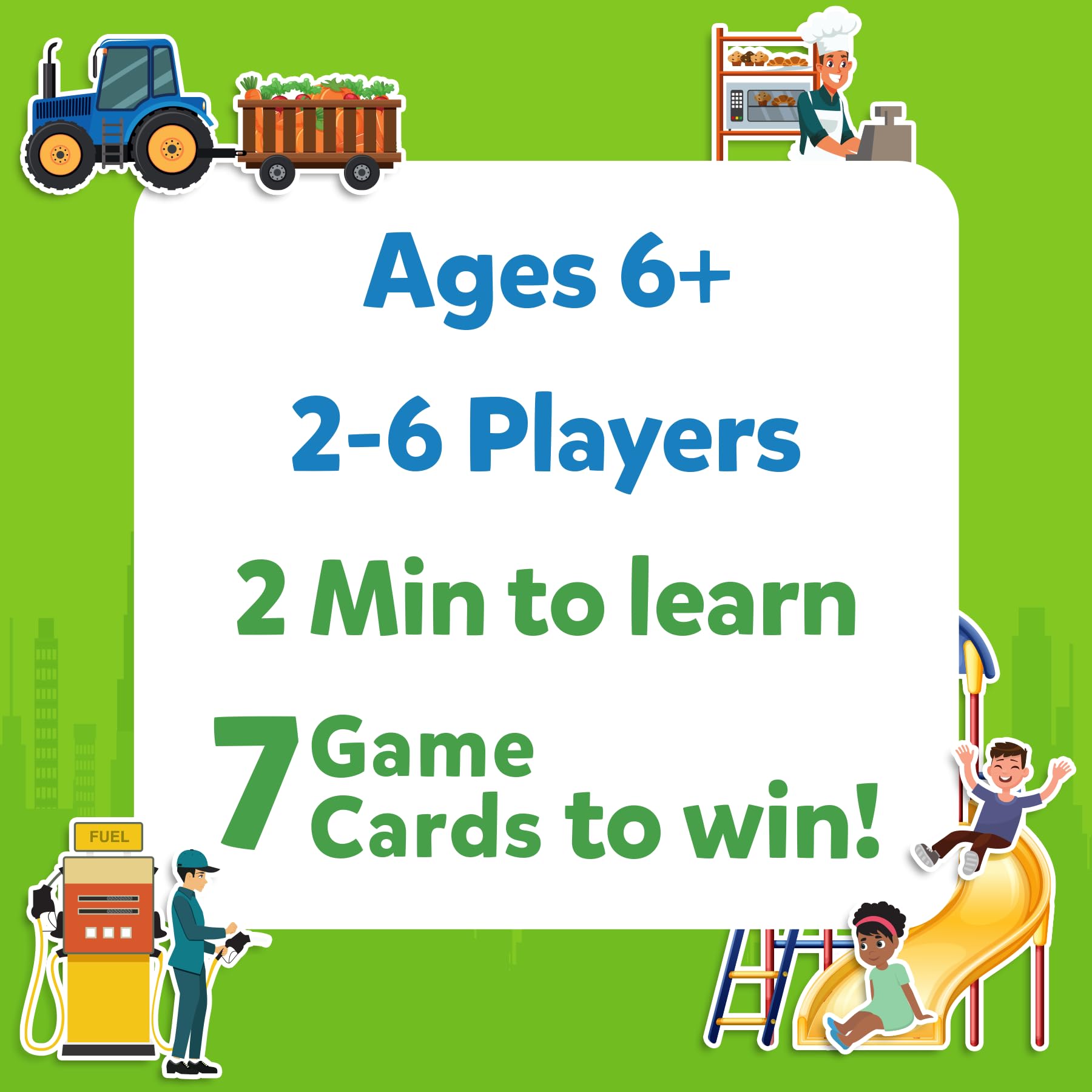 Skillmatics Around Town travel-friendly design fits game nights, parties, and road trips.