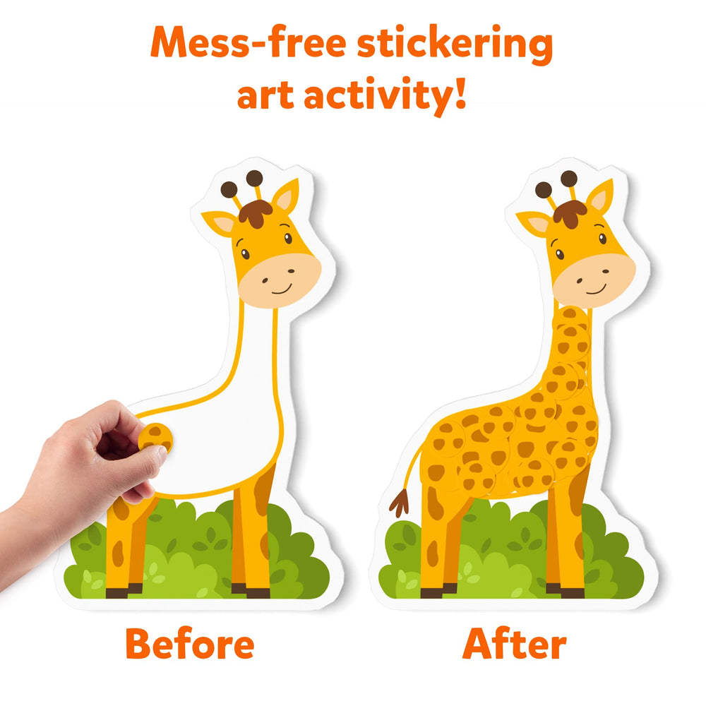 Travel-friendly Skillmatics Dot It sticker art for on-the-go creativity.