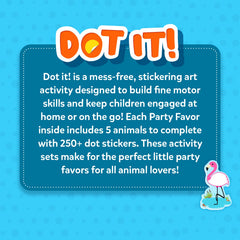 Skillmatics Dot It set supports fine motor skills during sticker art time.