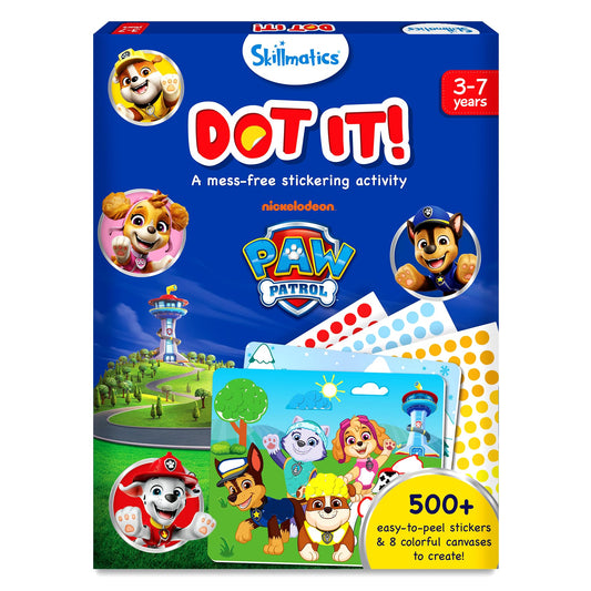 Skillmatics Dot It Sticker Art PAW Patrol sticker sheets for creative play and mess-free crafting