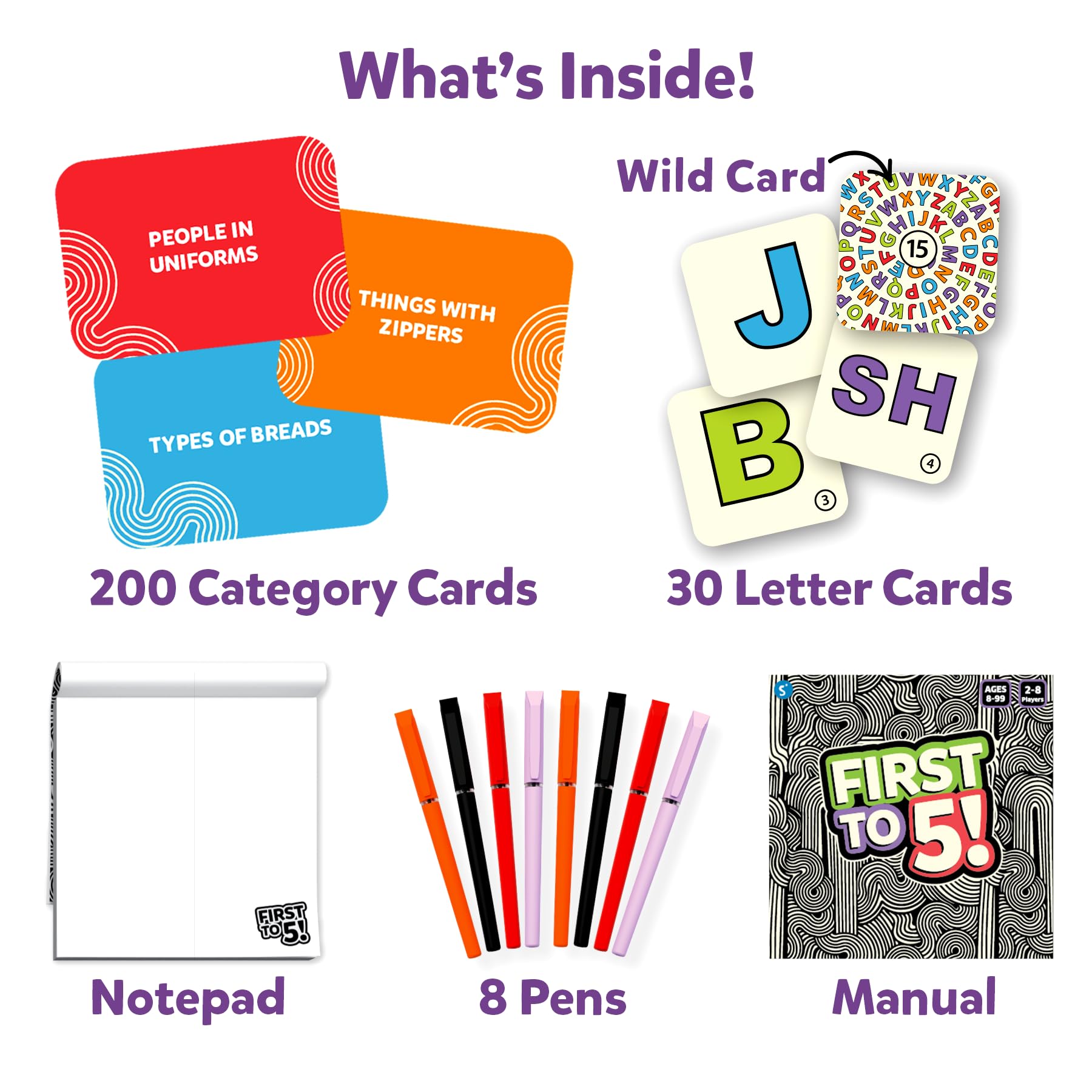 Skillmatics First to 5 award badge highlights family-friendly, award-winning fun.