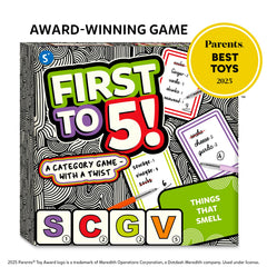 Skillmatics First to 5 letter cards and wild card enable strategic word play.