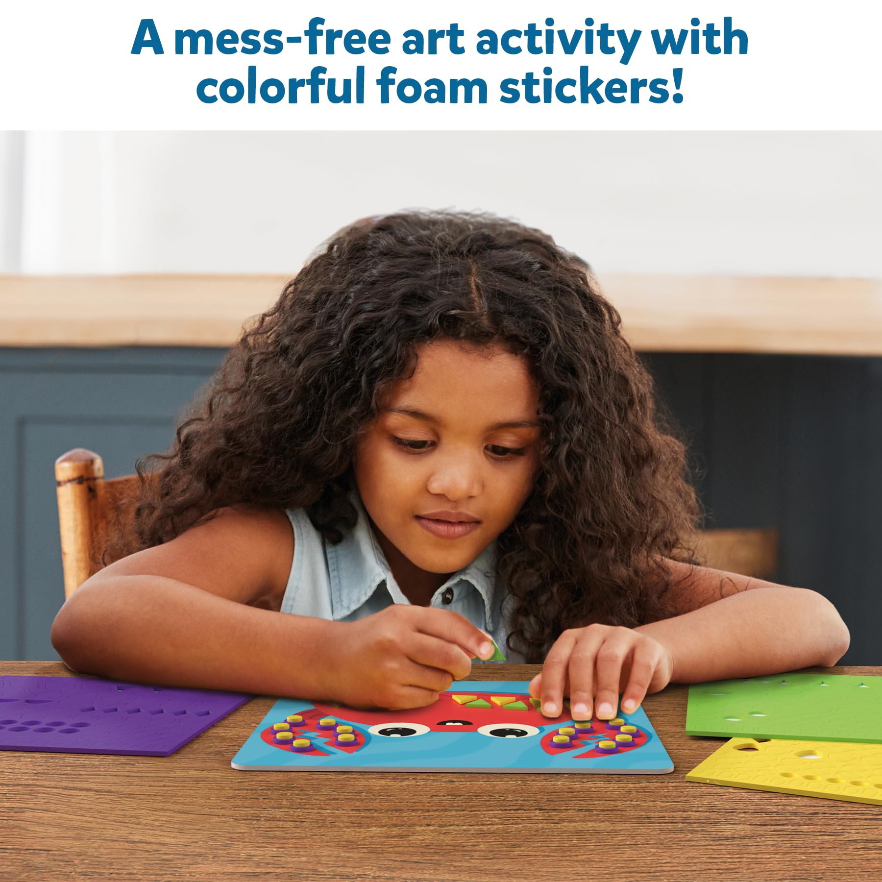 Skillmatics Foam Sticker Art clownfish board boosts imagination with easy sticker layering